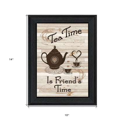 Tea Time 2 Black Framed Print Kitchen Wall Art HomeRoots