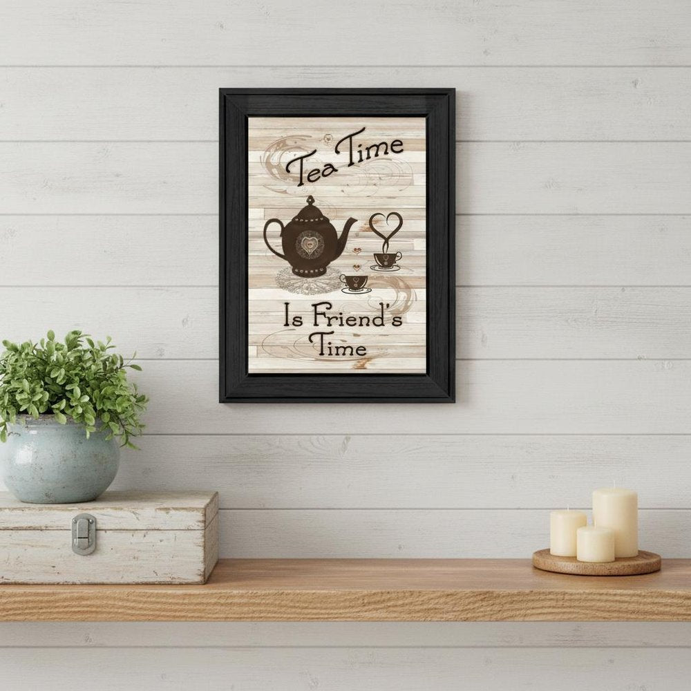 Tea Time 2 Black Framed Print Kitchen Wall Art HomeRoots