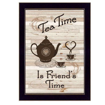 Tea Time 3 Black Framed Print Kitchen Wall Art HomeRoots