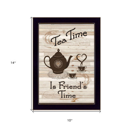 Tea Time 3 Black Framed Print Kitchen Wall Art HomeRoots