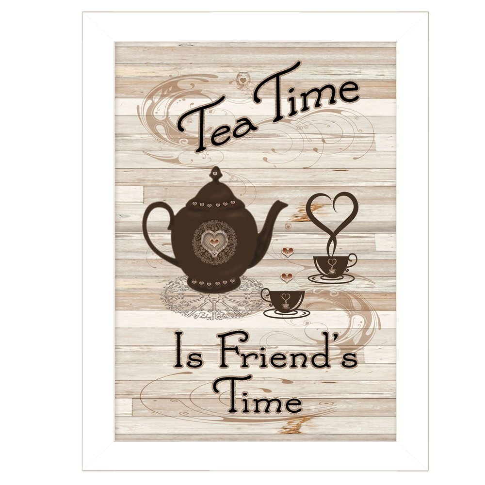 Tea Time 4 White Framed Print Kitchen Wall Art HomeRoots