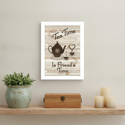 Tea Time 4 White Framed Print Kitchen Wall Art HomeRoots