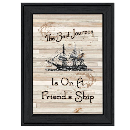 Friendship Journey 1 Black Framed Print Wall Art HomeRoots