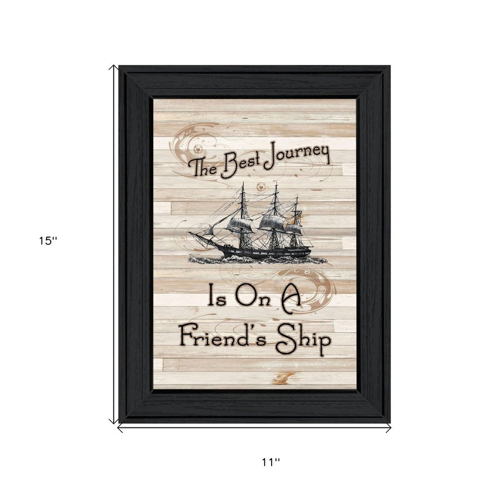 Friendship Journey 1 Black Framed Print Wall Art HomeRoots