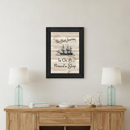 Friendship Journey 1 Black Framed Print Wall Art HomeRoots