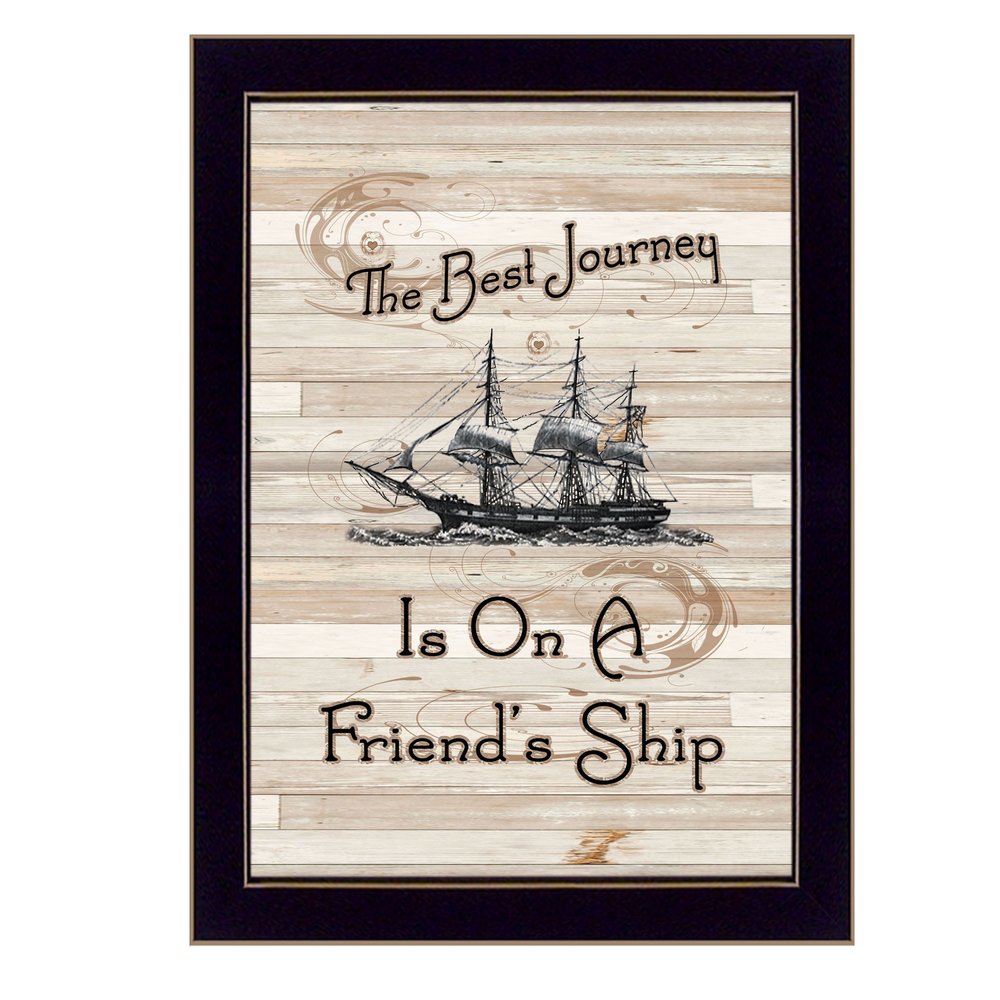Friendship Journey 2 Black Framed Print Wall Art HomeRoots