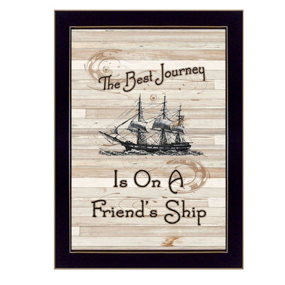 Friendship Journey 2 Black Framed Print Wall Art HomeRoots