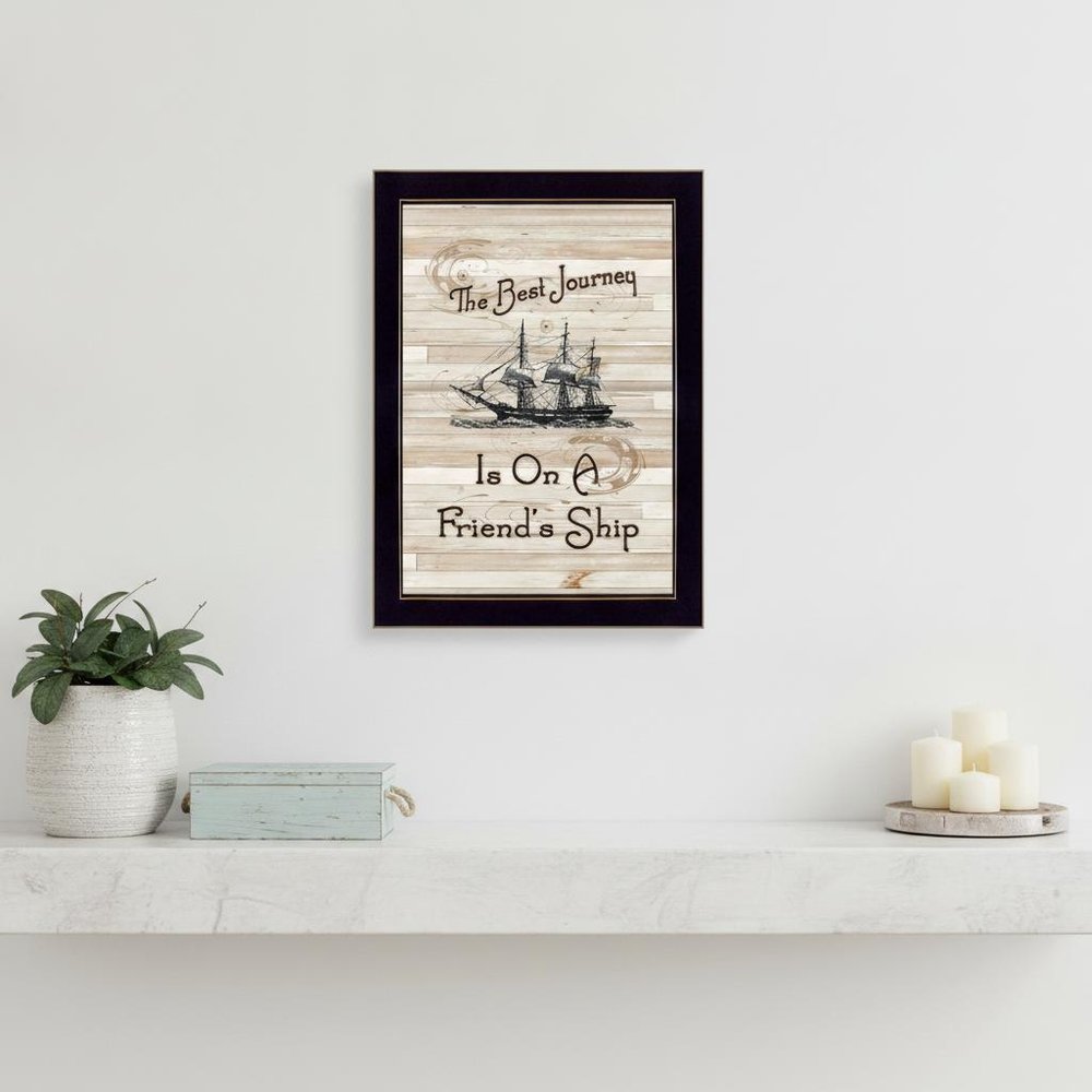Friendship Journey 2 Black Framed Print Wall Art HomeRoots