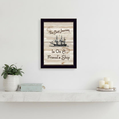Friendship Journey 2 Black Framed Print Wall Art HomeRoots