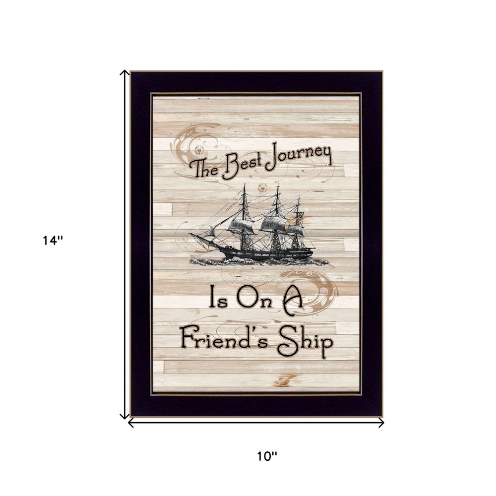 Friendship Journey 2 Black Framed Print Wall Art HomeRoots