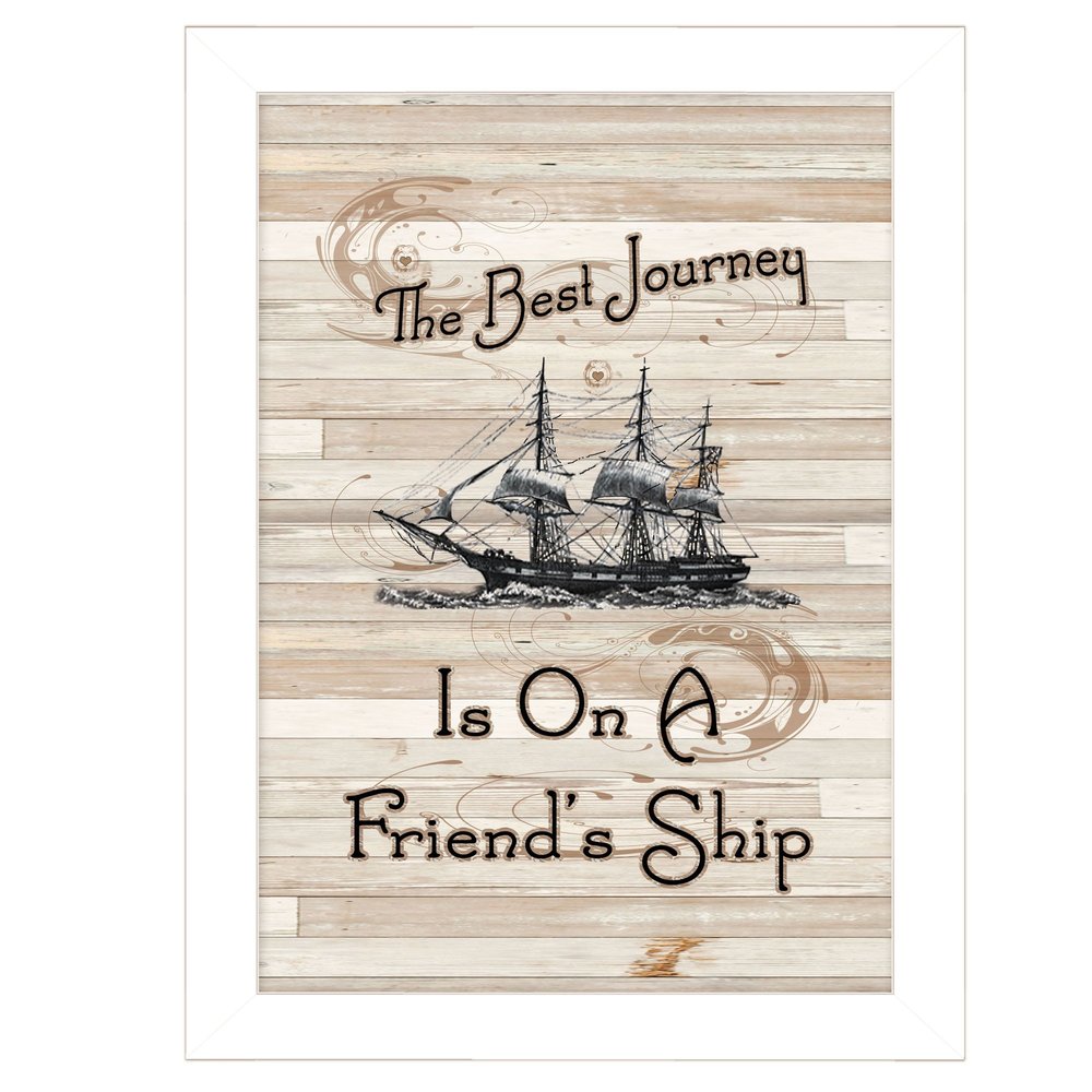 Friendship Journey 3 White Framed Print Wall Art HomeRoots