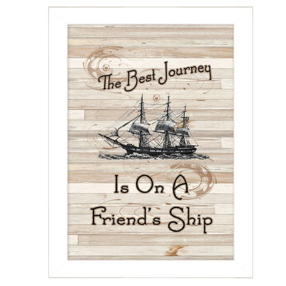 Friendship Journey 3 White Framed Print Wall Art HomeRoots