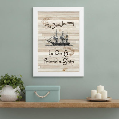 Friendship Journey 3 White Framed Print Wall Art HomeRoots