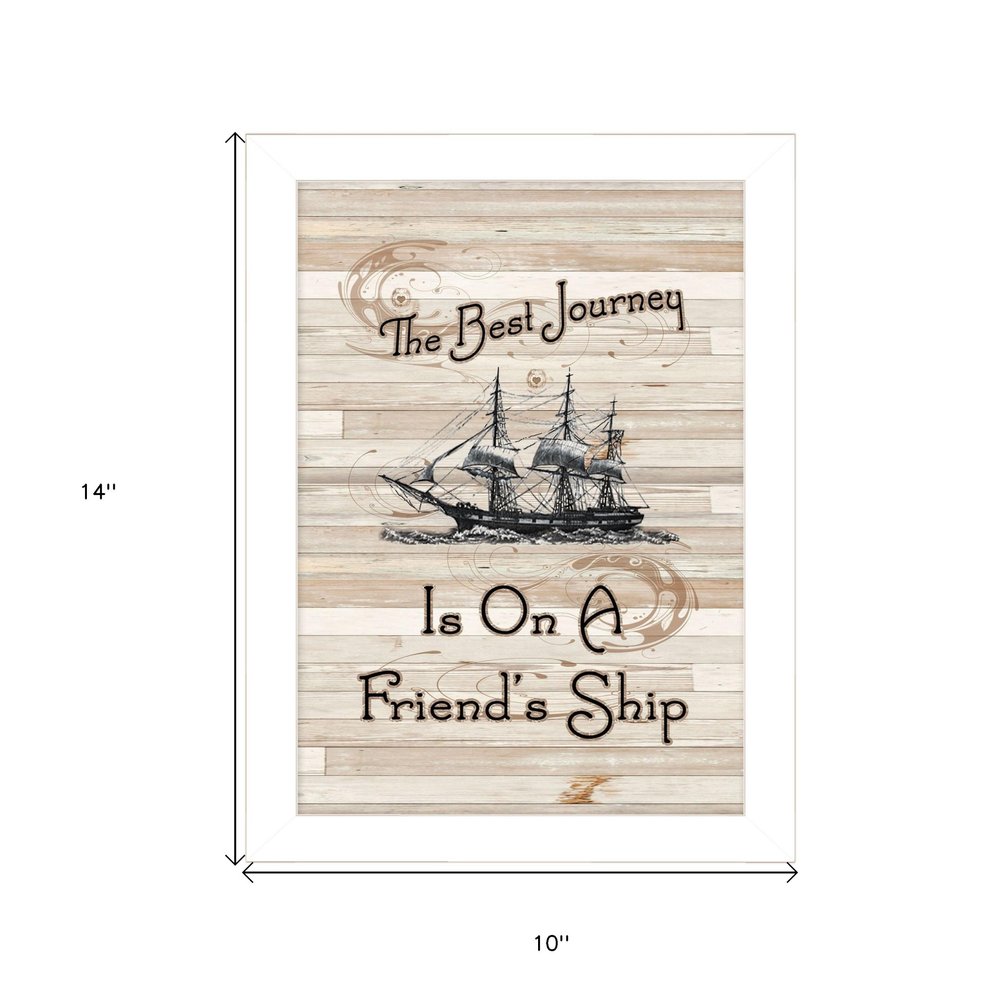 Friendship Journey 3 White Framed Print Wall Art HomeRoots