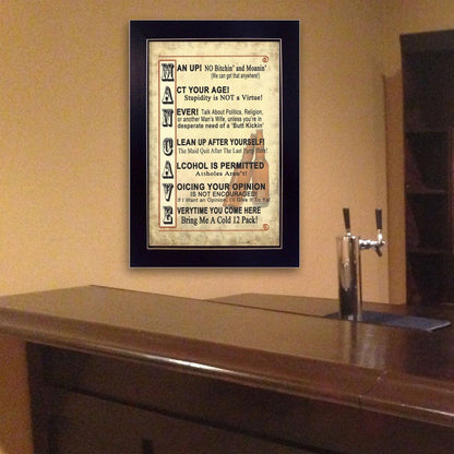 Man Up 2 Black Framed Print Wall Art HomeRoots