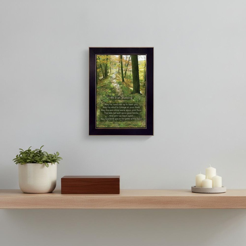 Irish Blessing 3 Black Framed Print Wall Art HomeRoots