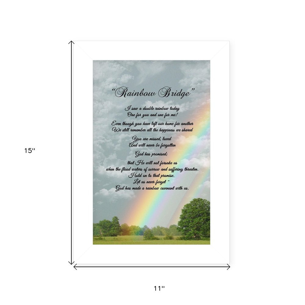 Rainbow Bridge 2 White Framed Print Wall Art HomeRoots