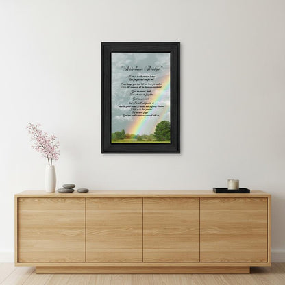 Rainbow Bridge 3 Black Framed Print Wall Art HomeRoots
