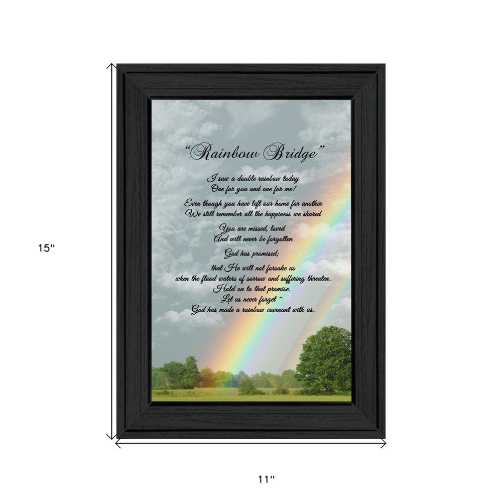 Rainbow Bridge 3 Black Framed Print Wall Art HomeRoots