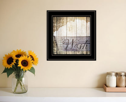 Wash 2 Black Framed Print Bathroom Wall Art HomeRoots