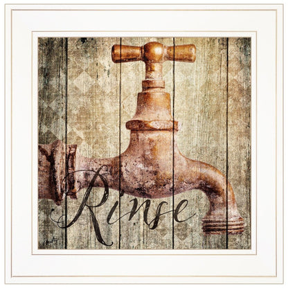Rinse 1 White Framed Print Wall Art HomeRoots