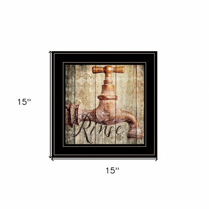 Rinse 2 Black Framed Print Wall Art HomeRoots
