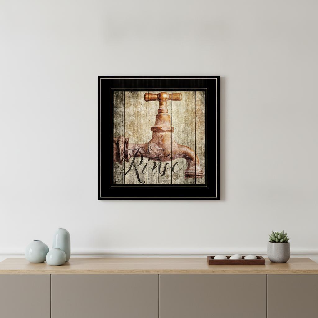 Rinse 2 Black Framed Print Wall Art HomeRoots
