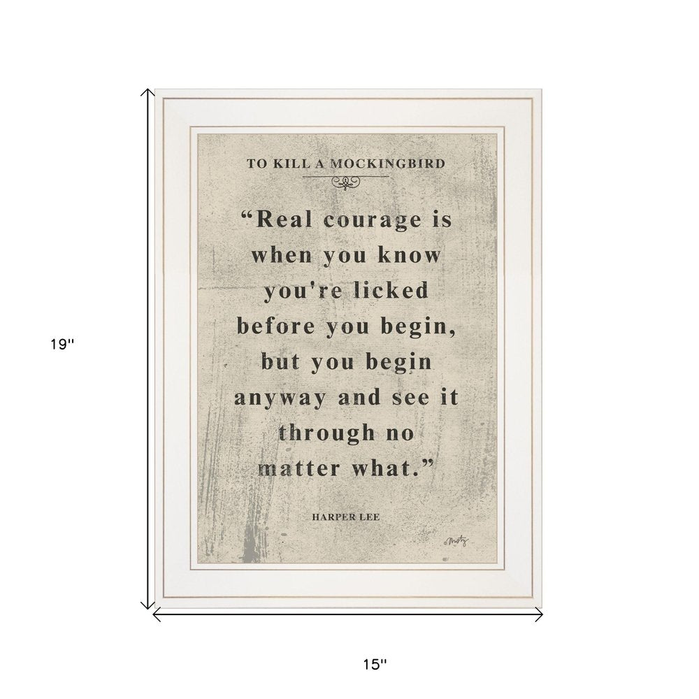 Book Quote VI 1 White Framed Print Wall Art HomeRoots