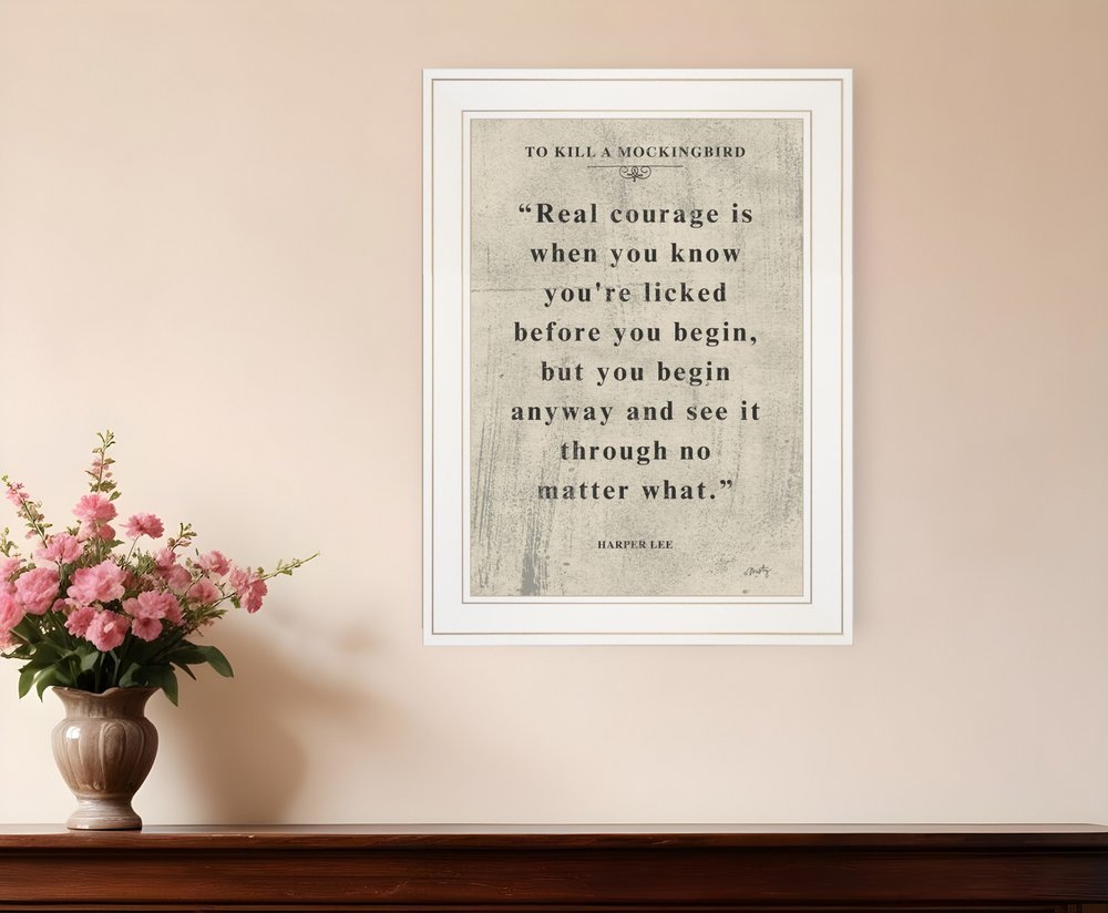 Book Quote VI 1 White Framed Print Wall Art HomeRoots