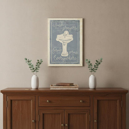 Wash Your Hands 5 White Framed Print Bathroom Wall Art HomeRoots