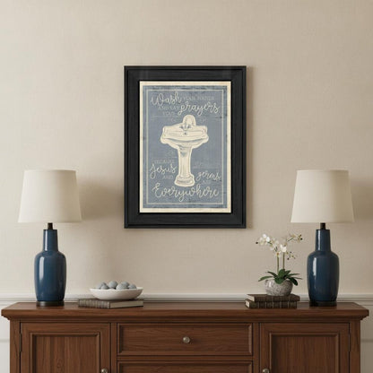 Wash Your Hands 7 Black Framed Print Bathroom Wall Art HomeRoots