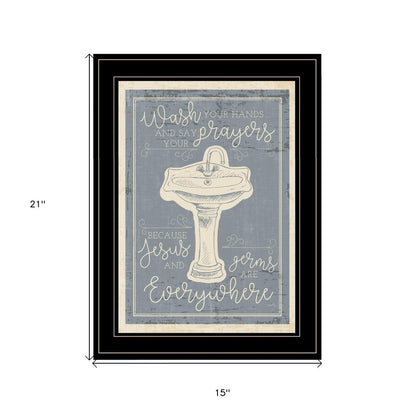 Wash Your Hands 8 Black Framed Print Bathroom Wall Art HomeRoots