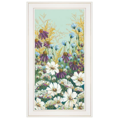 Floral Field Day White Framed Print Wall Art HomeRoots