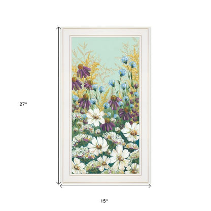 Floral Field Day White Framed Print Wall Art HomeRoots