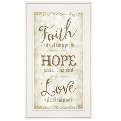 Faith 1 White Framed Print Wall Art HomeRoots
