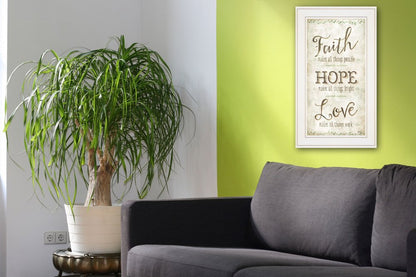 Faith 1 White Framed Print Wall Art HomeRoots