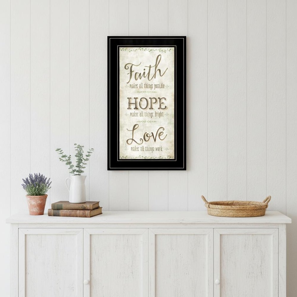 Faith 2 Black Framed Print Wall Art HomeRoots