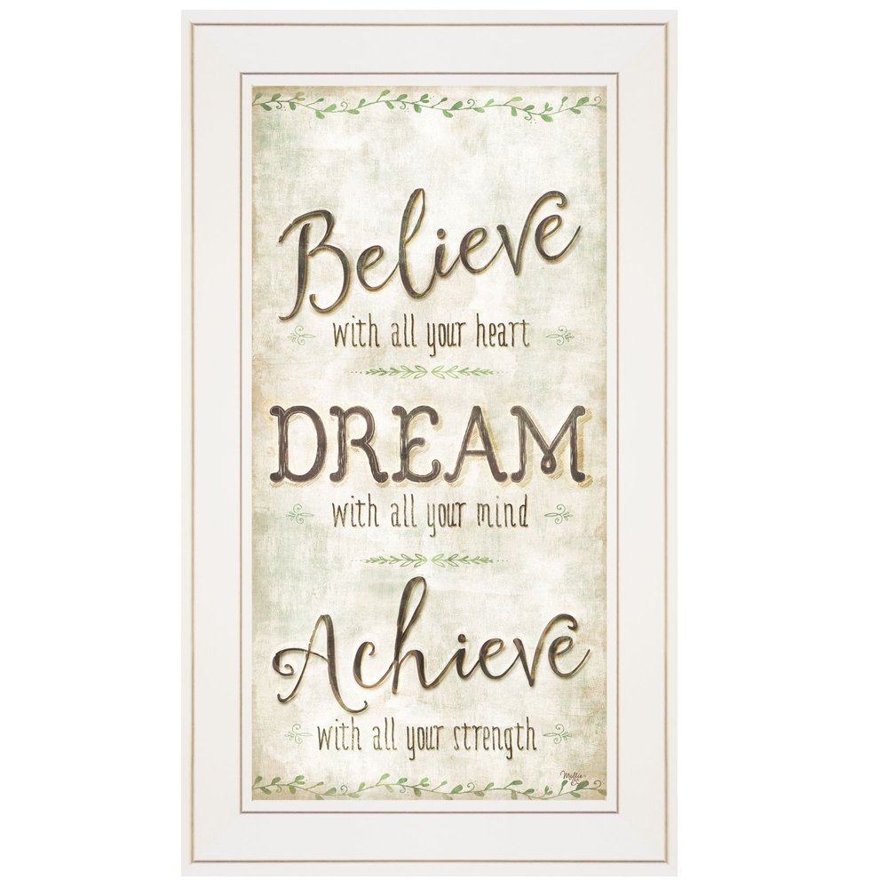 Believe 2 White Framed Print Wall Art HomeRoots