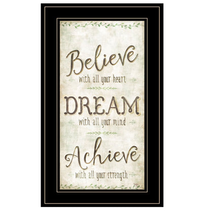 Believe 3 Black Framed Print Wall Art HomeRoots
