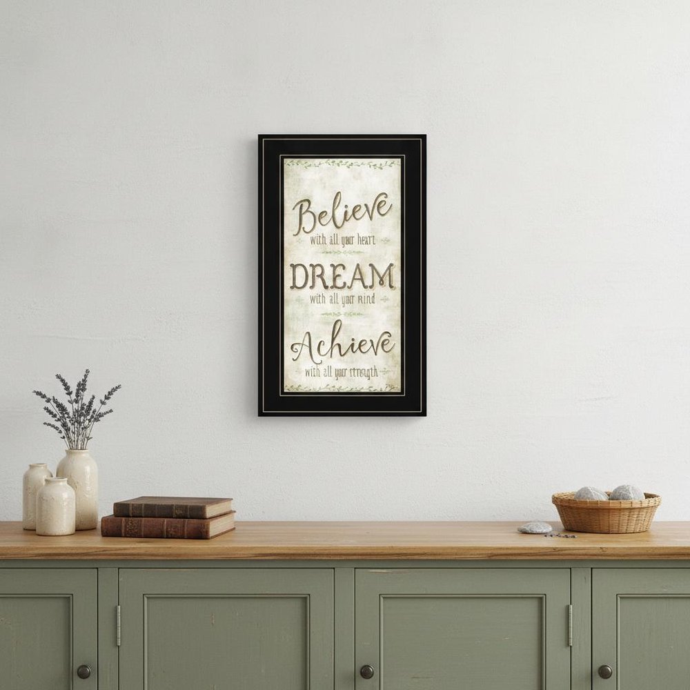 Believe 3 Black Framed Print Wall Art HomeRoots
