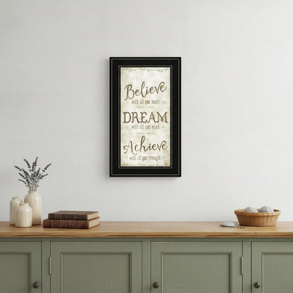 Believe 3 Black Framed Print Wall Art HomeRoots