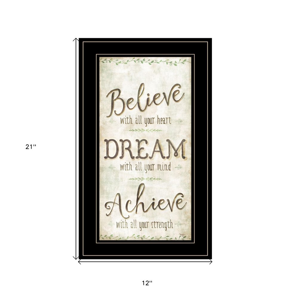 Believe 3 Black Framed Print Wall Art HomeRoots