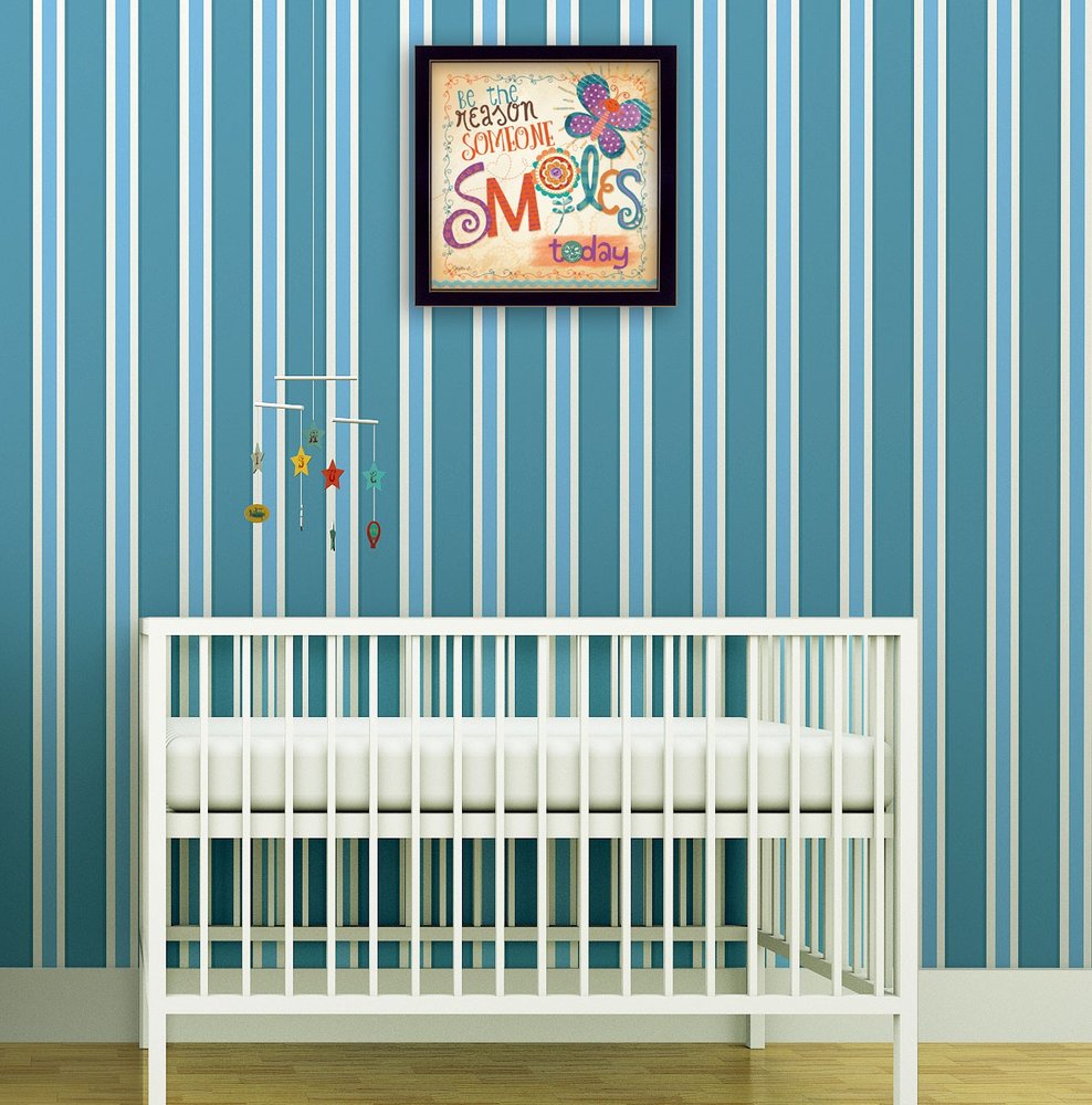 Be the Reason Someone Smiles Black Framed Print Wall Art HomeRoots