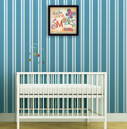 Be the Reason Someone Smiles Black Framed Print Wall Art HomeRoots