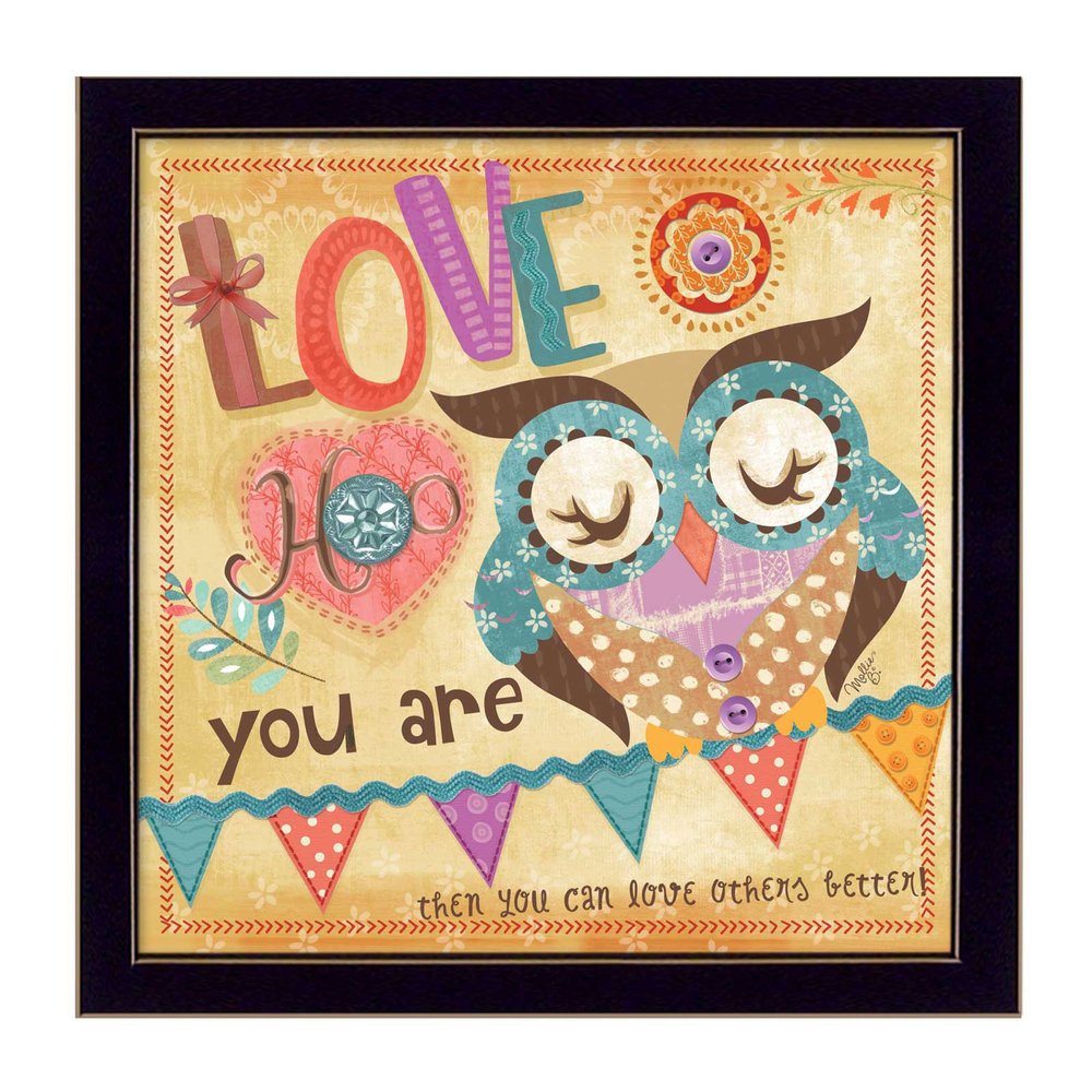 Owl 1 Black Framed Print Wall Art HomeRoots