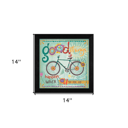 Good Things Happen Black Framed Print Wall Art HomeRoots