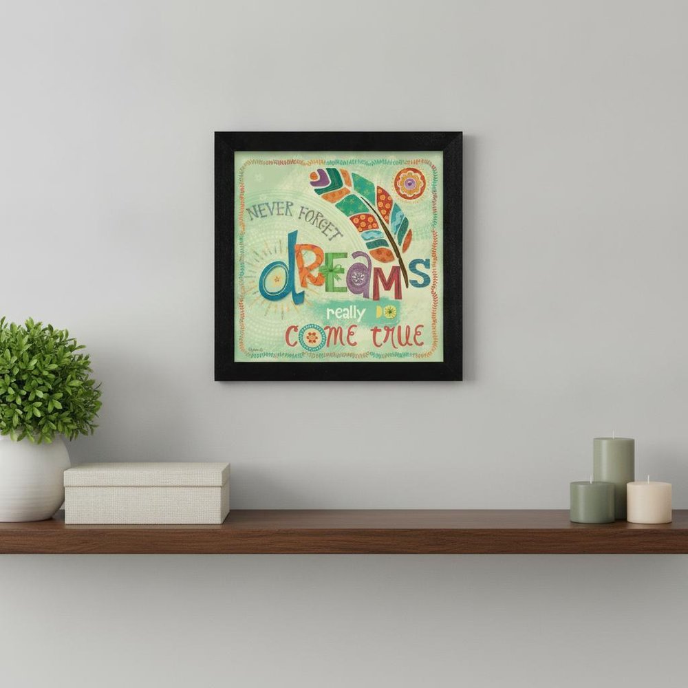 Dreams Come True Black Framed Print Wall Art HomeRoots