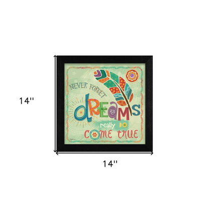 Dreams Come True Black Framed Print Wall Art HomeRoots