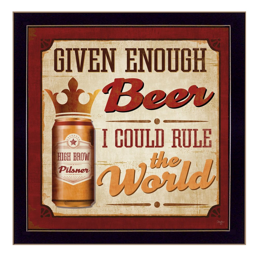 I Could Rule the World Black Framed Print Wall Art HomeRoots