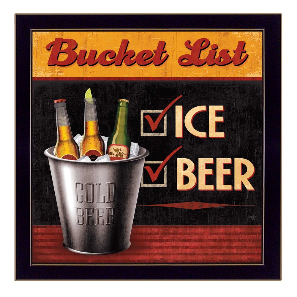 Bucket List Black Framed Print Wall Art HomeRoots